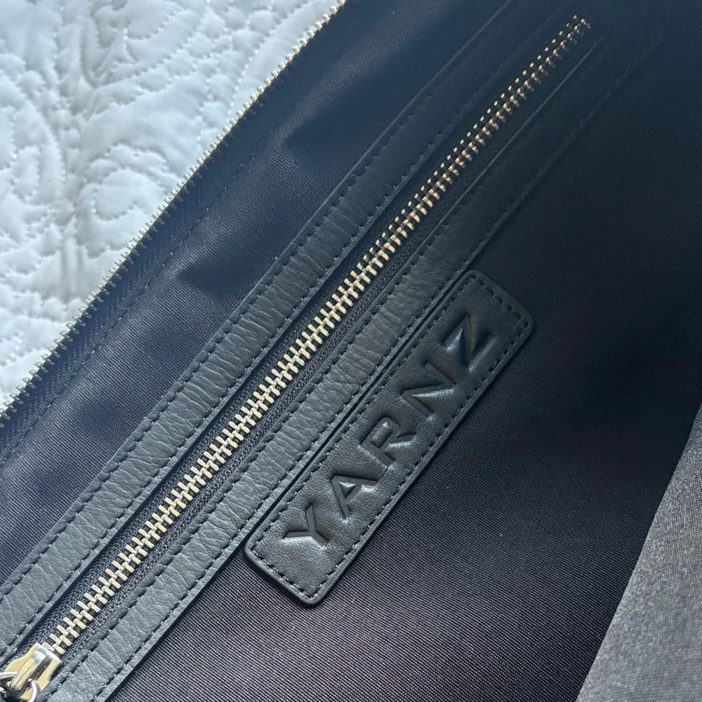 Black Embossed clutch